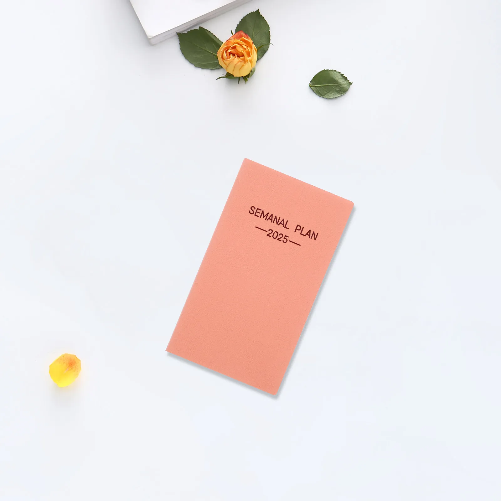 Spanish Agenda Book Thick Paper Weekly Monthly Planner Notebook Pocket Organizer for Work School Daily Schedule Calendar