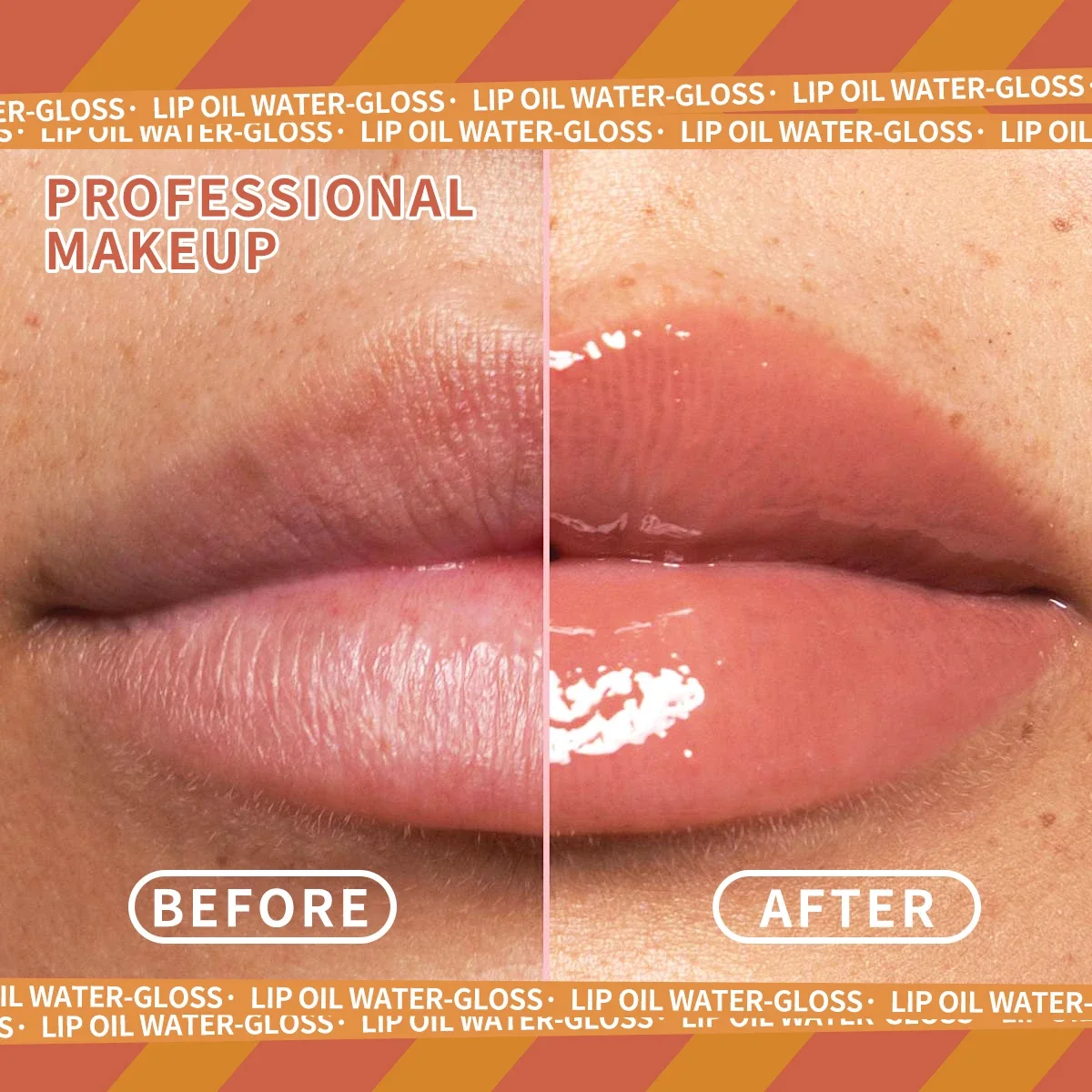 Ensemble hydratant dodu à l'huile pour les lèvres 3 pièces – Baume à lèvres liquide transparent rose brillant hydratant longue durée, essentiel pour l'automne et l'hiver