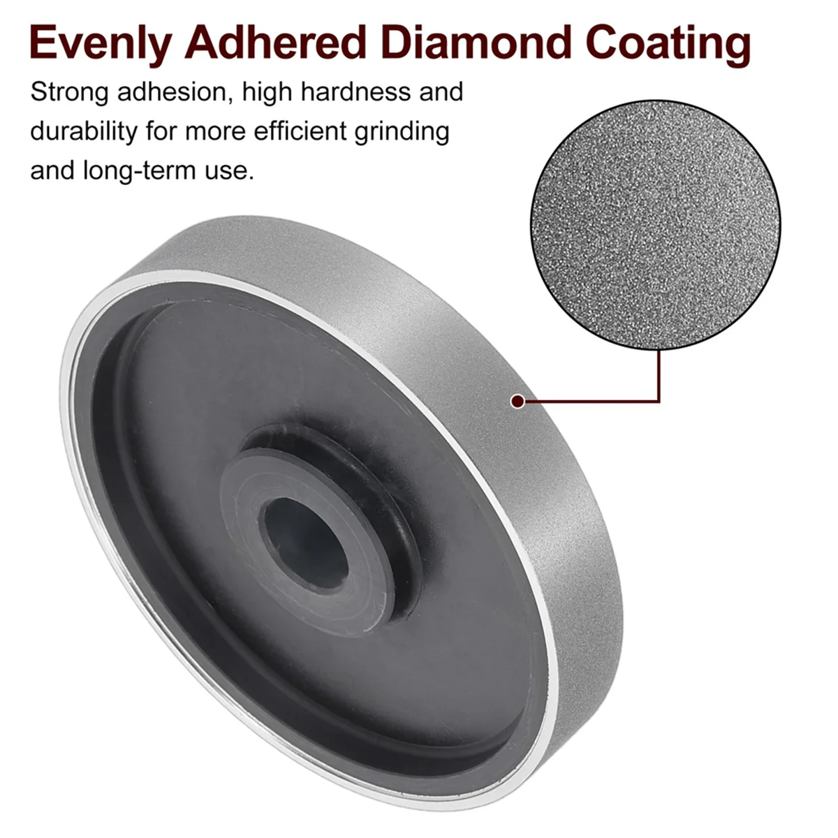 

AA98 Diamond Lapidary Jewelry Grinding Wheel 6in Diamond Grinding Wheels with 1in Arbor Hole for Gem Marble Stone 400 Grit
