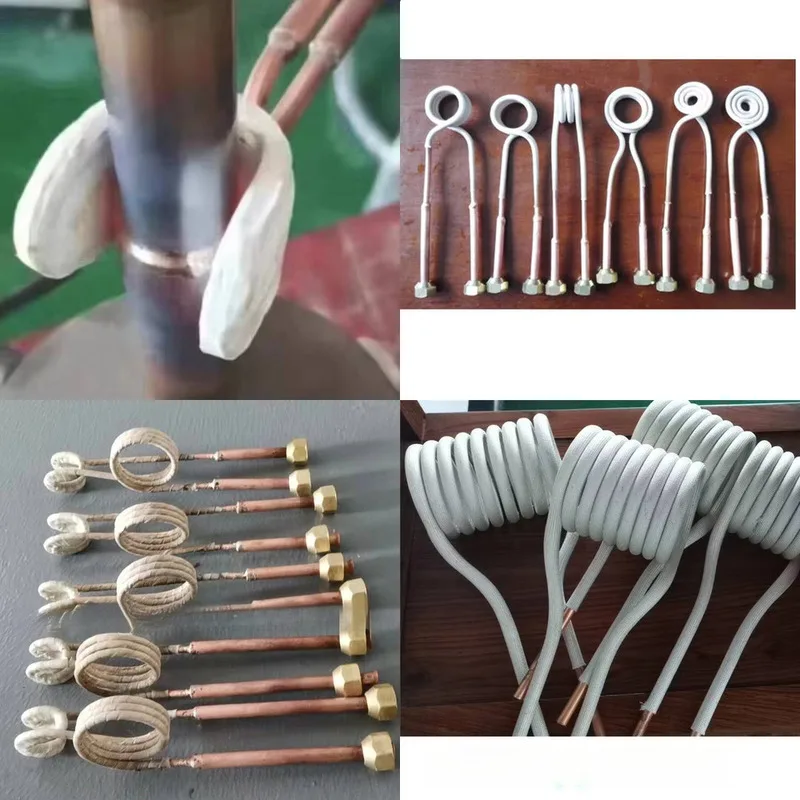 Heating Ring Copper Tube Insulated Horizontal Flat Induction Coil High Frequency Welding, High-frequency Quenching,