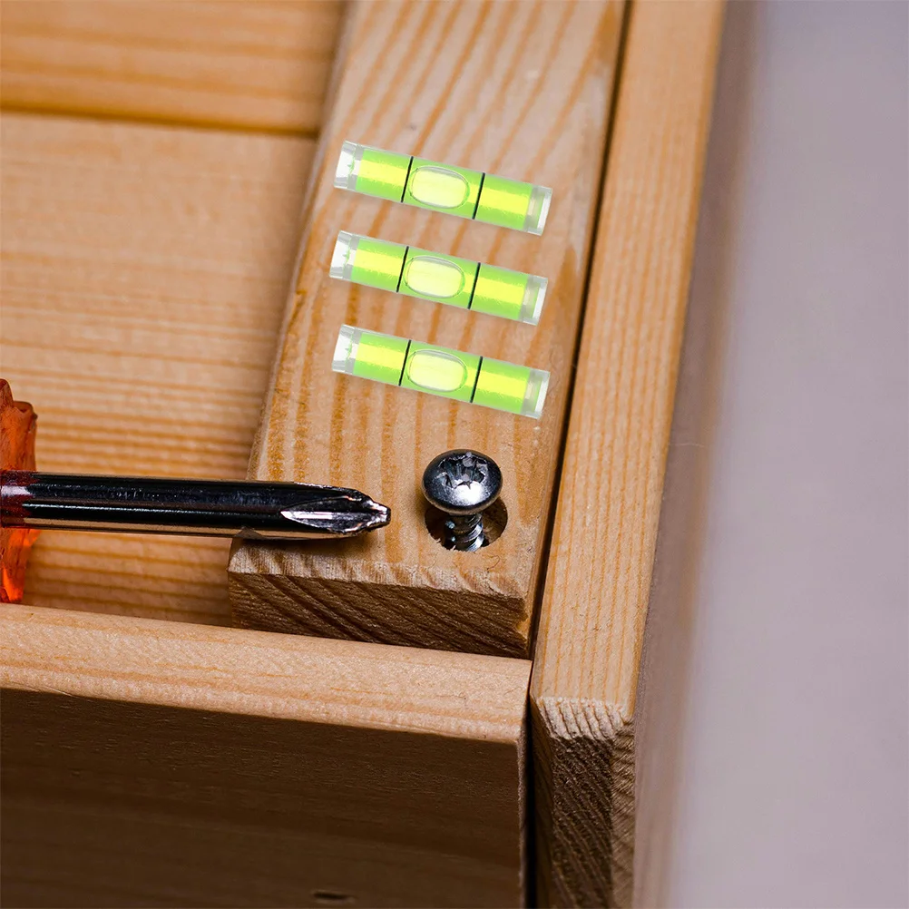 50pcs Mini Cylindrical Level Bubble Tool 8X23Mm High Precision Horizontal Measuring Instrument For Framing Picture Hanging