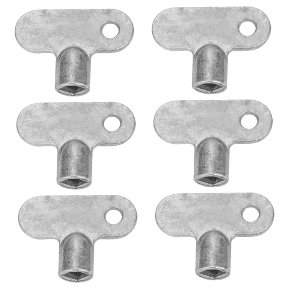 6pcs Radiator for exhaust Valve Key 5×5 For Caliber Radiator Fittings Zinc Alloy for exhaust Valve Vent Valve Key Radiator