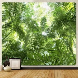 Natural forest landscape tapestry psychedelic scene Mandala home art decorative tapestry Hippie Bohemian Yoga mattress sheet