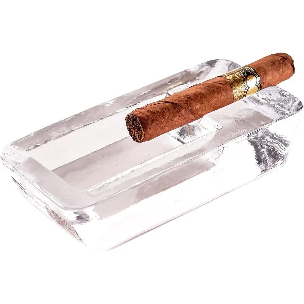 

Large Outdoor Ashtray for Cigarettes and Cigars - Heavy Glass, Premium Luxury Design