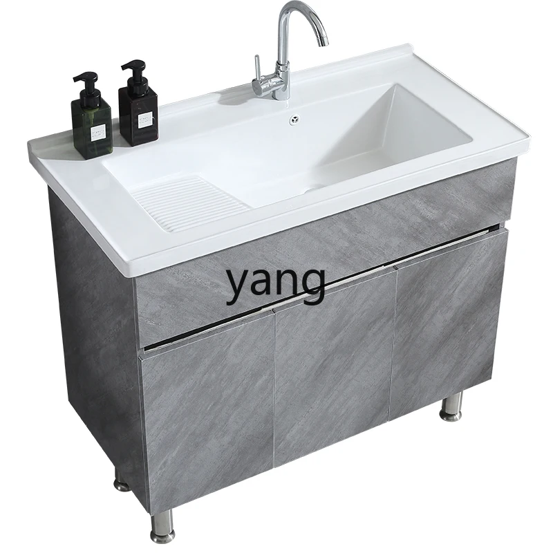 Lmm stainless steel laundry sink sink counter cabinet ceramic integrated bathroom cabinet