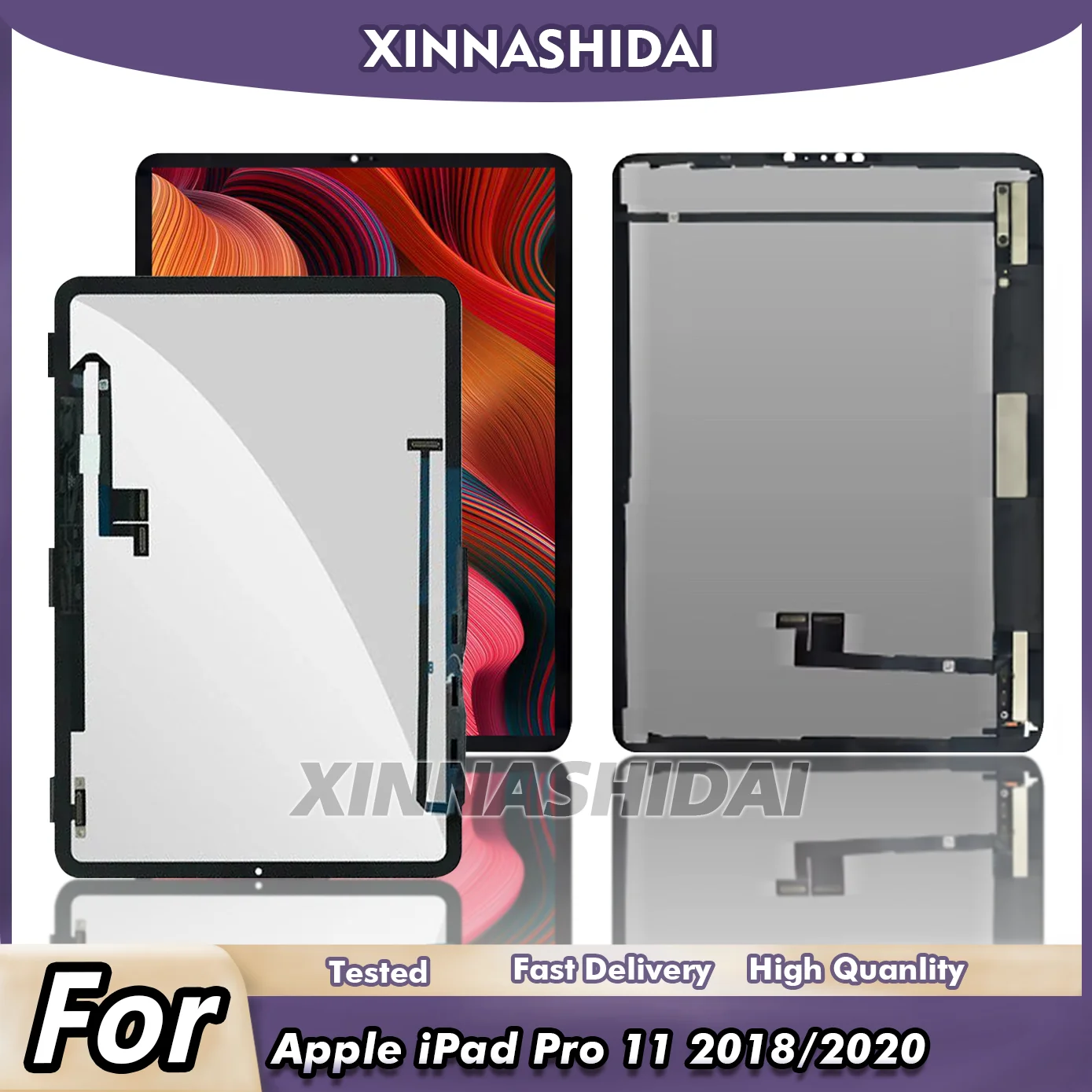 For iPad Pro 11 1st 2018 2nd 2020 A1980 A1934 A1979 LCD Display Digitizer Sensors Assembly Panel LCD Display Replacement