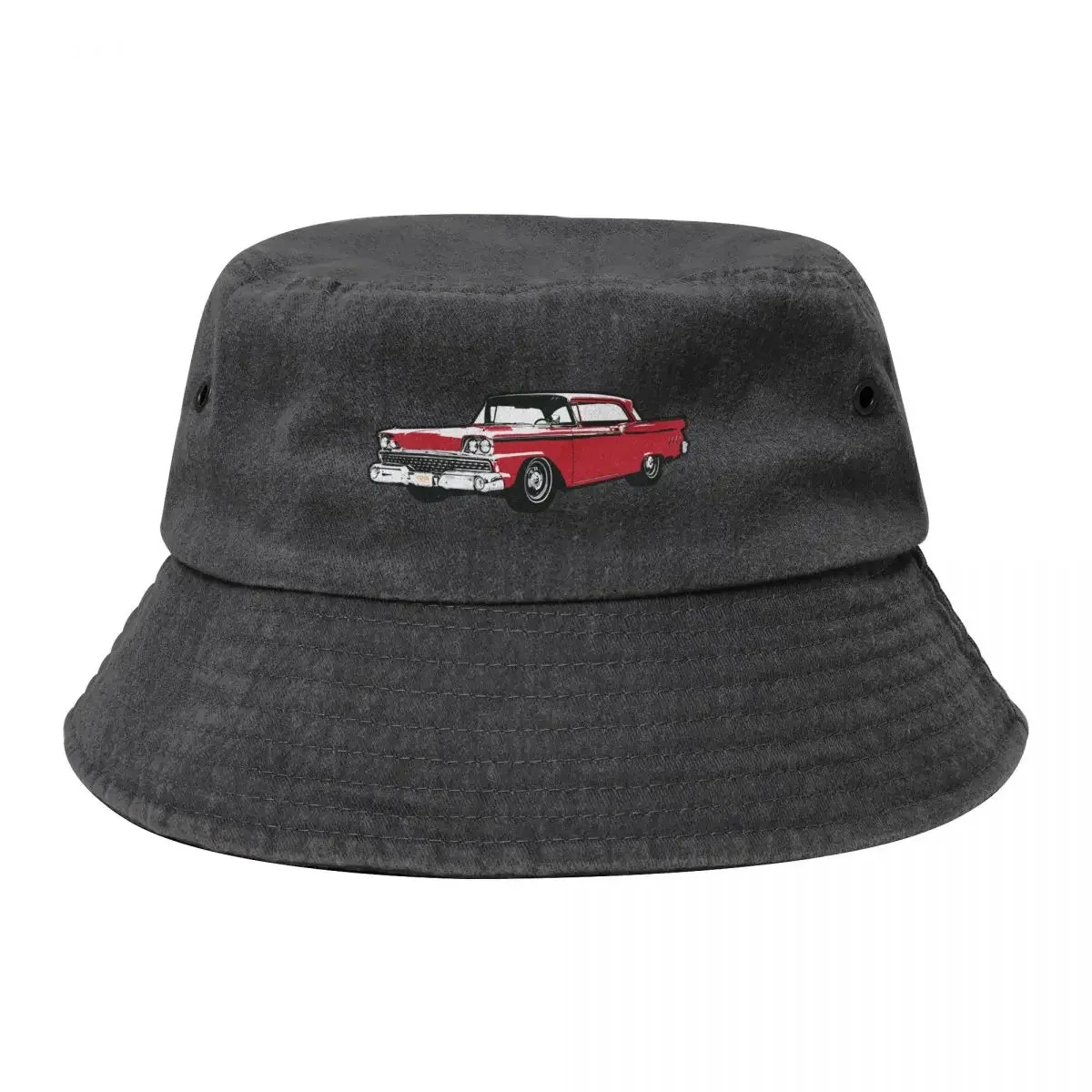 Red 1959 F Classic Bucket Hat New Hat fishing hat New In Trucker Cap Mens Women's