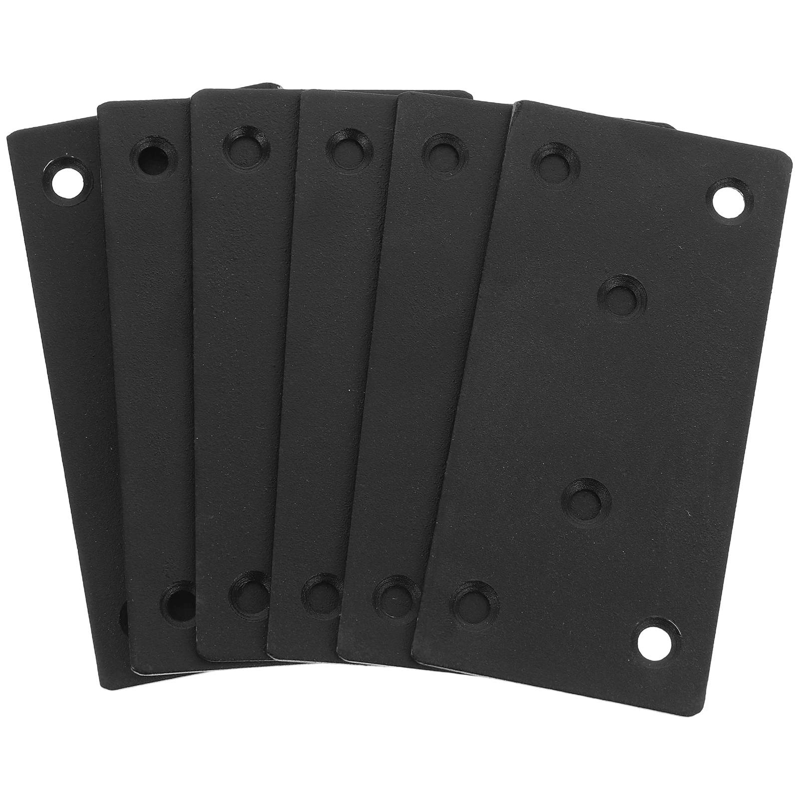 

6 set Flat Metal Brackets For Wood Furniture Repair Straight Fixing Plates Stainless Steel Mending Plates Hardware Fasteners