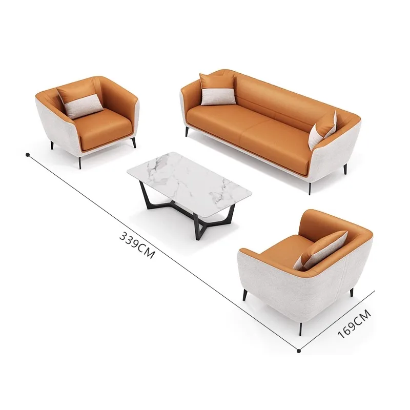 

Hochwertiges Modernes Bequemes Europäisches Designbüro-Schnitts Ofa Benutzer Definiertes Modulares Leder-Büromöbel Set