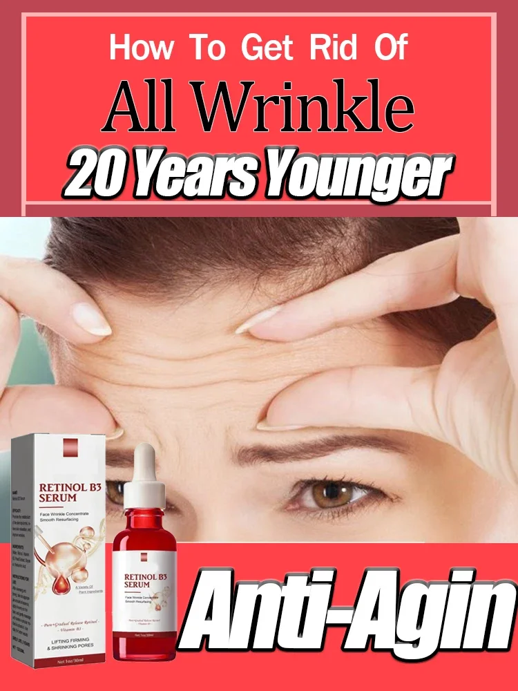 

Effective Anti-Ageing And Anti-Wrinkle Facial Serum Remove Facial Wrinkles Fine Lines Around The Eyes Crow's Feet Neck Wrinkle