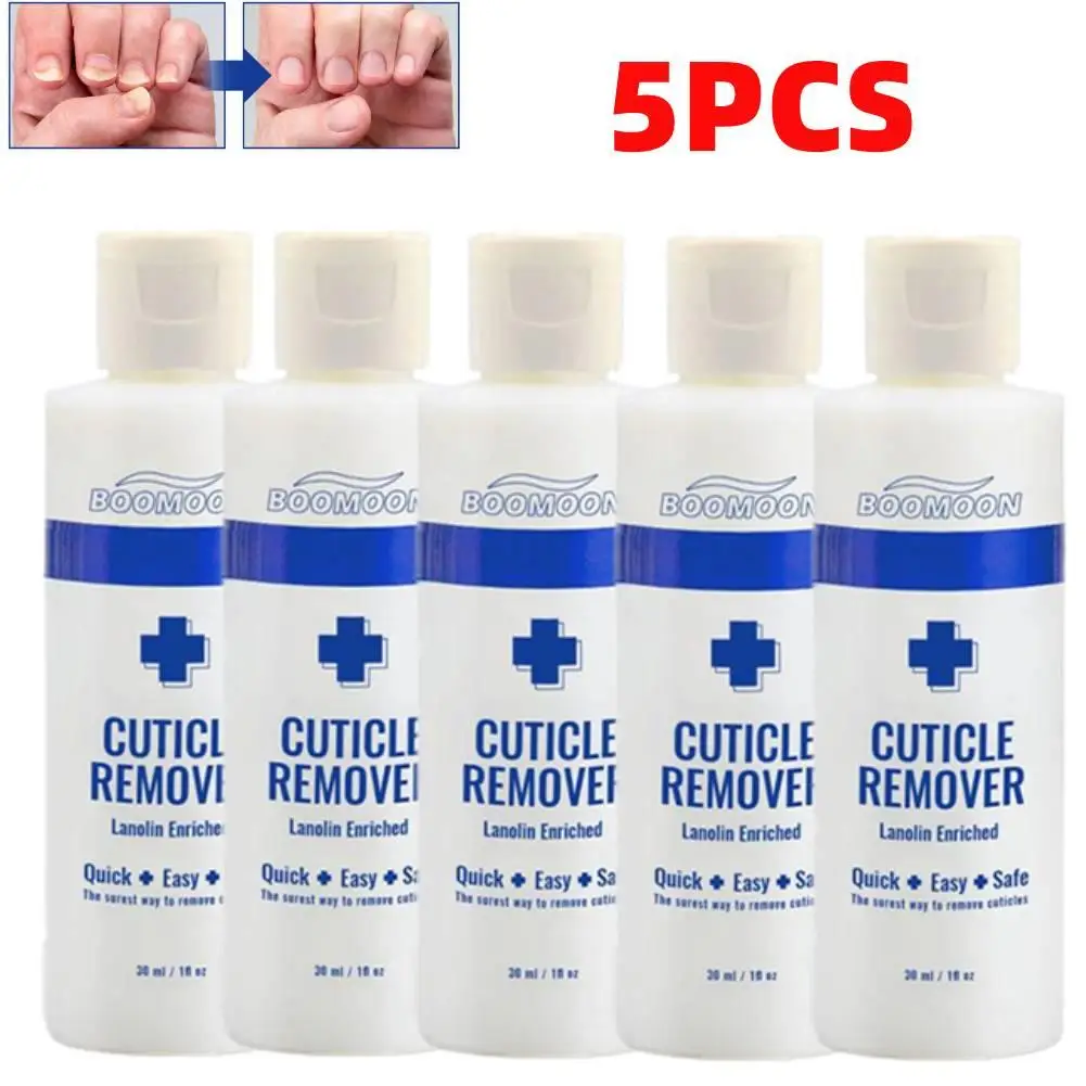 5PCS Nail Cuticle Remover Removal Gel Cream 30ml Quickly Removes Cuticle Soften Dead Skin