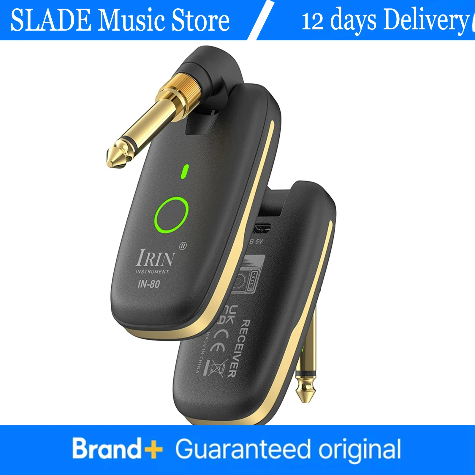 

IN-80 гитарный беспроводной системный приемопередатчик аудио усилитель беспроводной гитарный передатчик приемник для гитары бас аксессуары