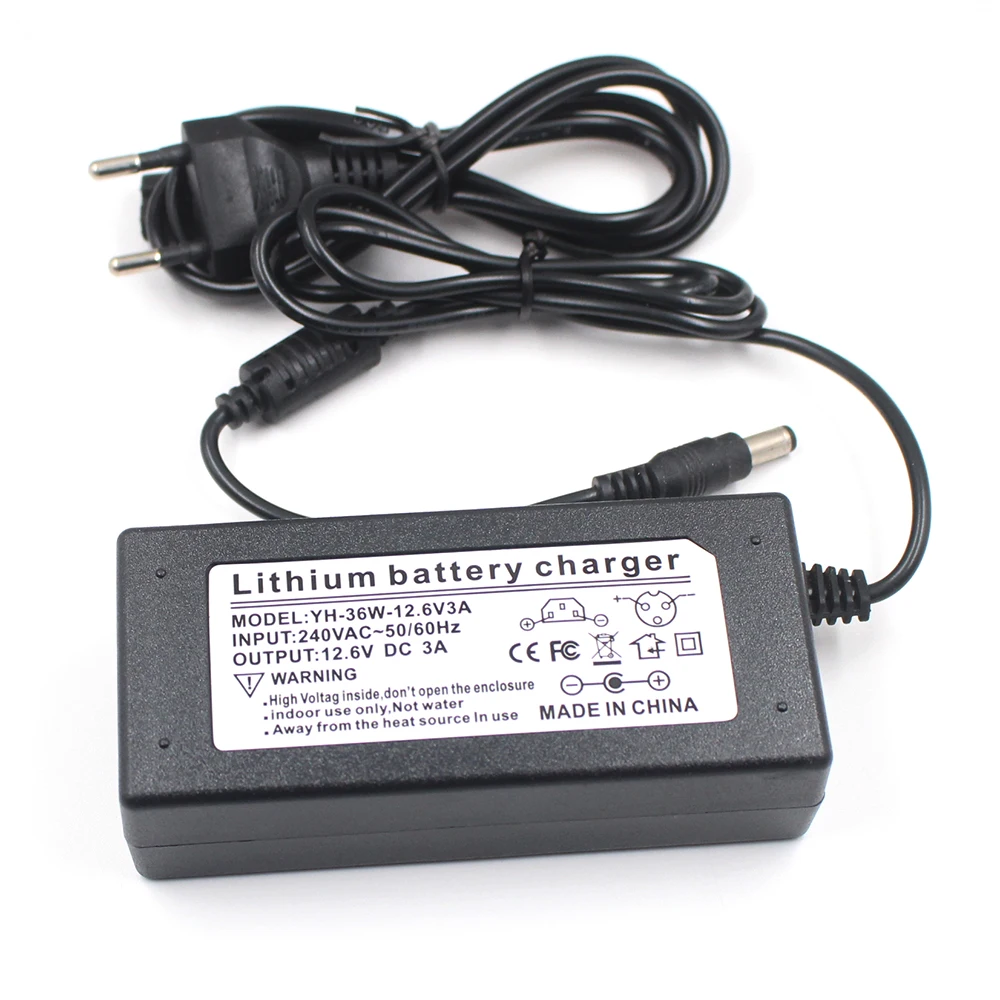 0utput 12.6V 2A 2.5A 3A 4A 5A 12V  Battery Charger for 3Series 12V Li-ion lithium polymer battery  pack dc 5.5*2.1mm