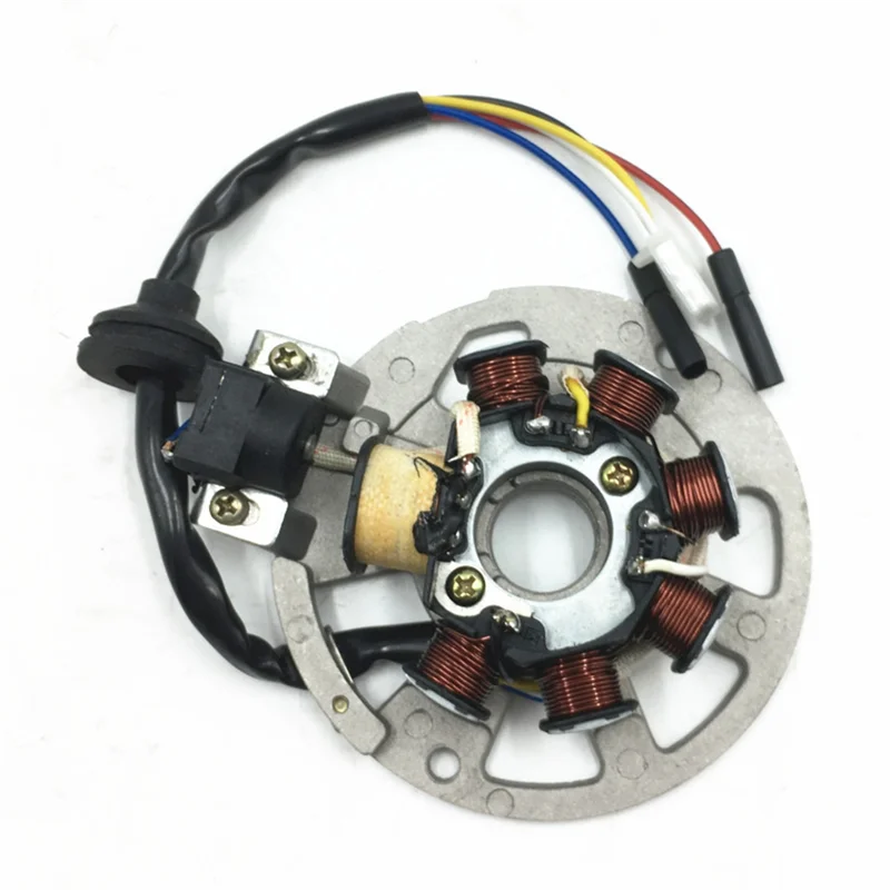 

Prominent New Stator Magneto Coil 5 Wires 7-Coils For 2T 2-Stroke Engines 49Cc 50Cc 90CC 1PE40QMB For JOG Minarelli Scooter Quad