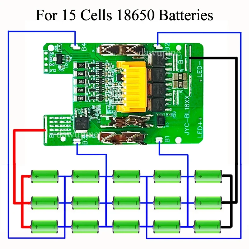 BL1830 Charging Protection Circuit Board Li-ion Battery BMS PCBA for Makita 18V Lithium Battery Chip BL1860 Control Motherboard