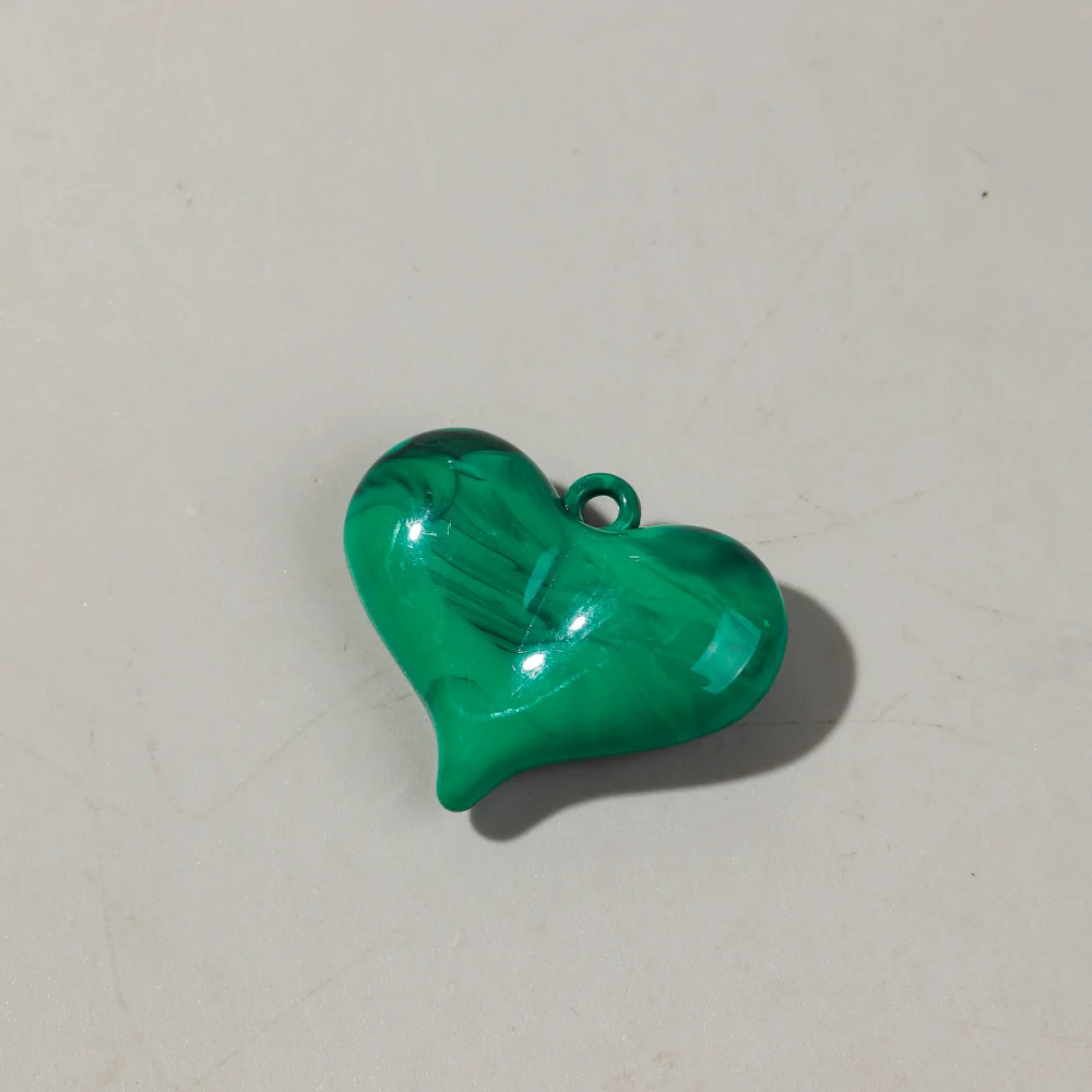 5pcs Handmade DIY Bead Findings & Components, Heart Shape