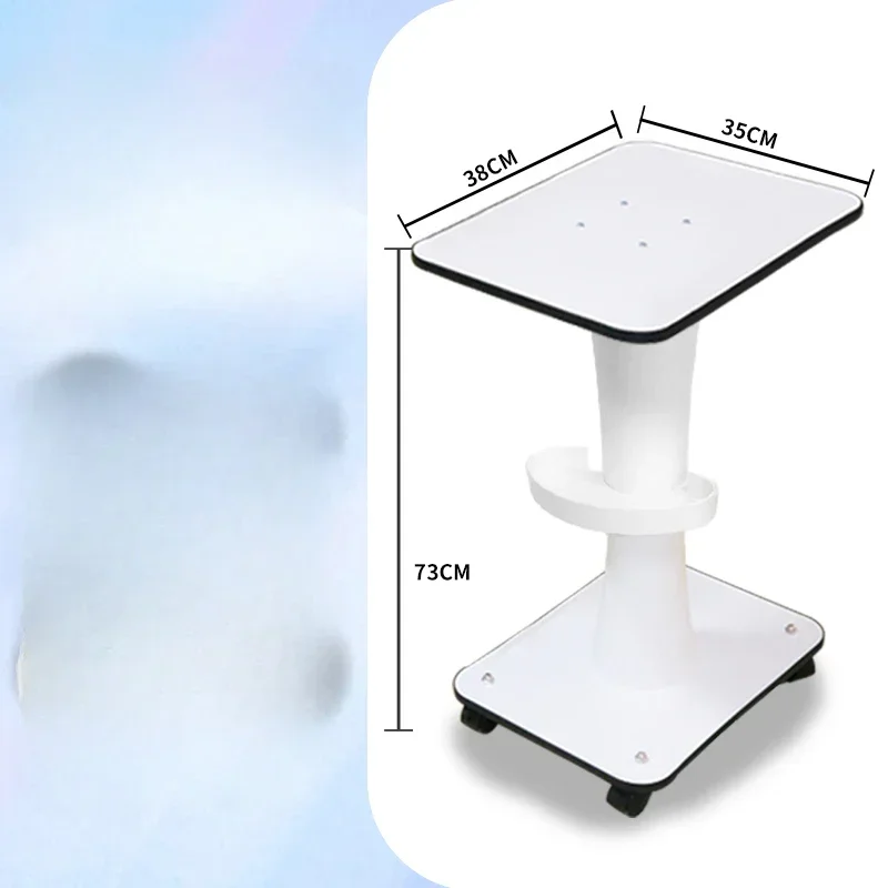 Hair Salon Equipment Cart Trolley for Beauty Instruments Compact Storage Solution for Salon Efficiency