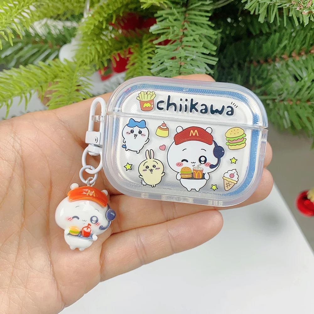 

Cute Cartoon Chiikawa Wireless Headset Protective Cover for AirPods 1 2 3 Pro AirPods 4 and Pro2 Convenient To Carry