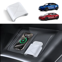 YZ For Tesla Model 3 Model Y Wireless Charging Protective Pad Material Upgrade Wireless Headset Limit Protective Accessories