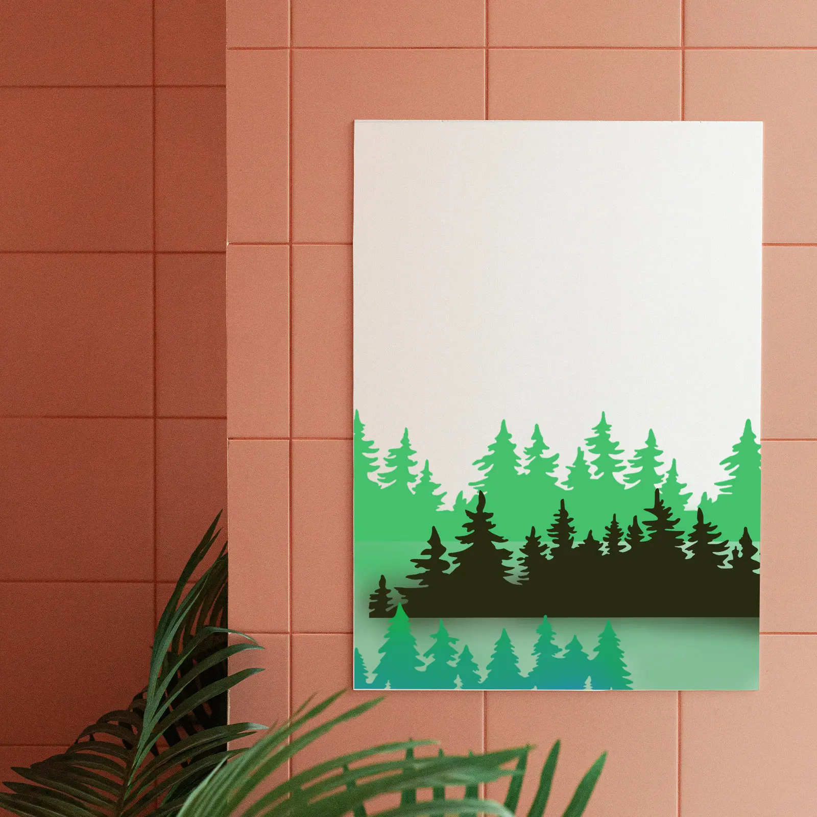 10Pcs Sturdy Pine Tree Stencils Painting Templates for Walls Canvas Wood Spray Paint Graffiti Crafts Holiday Decor Drawing