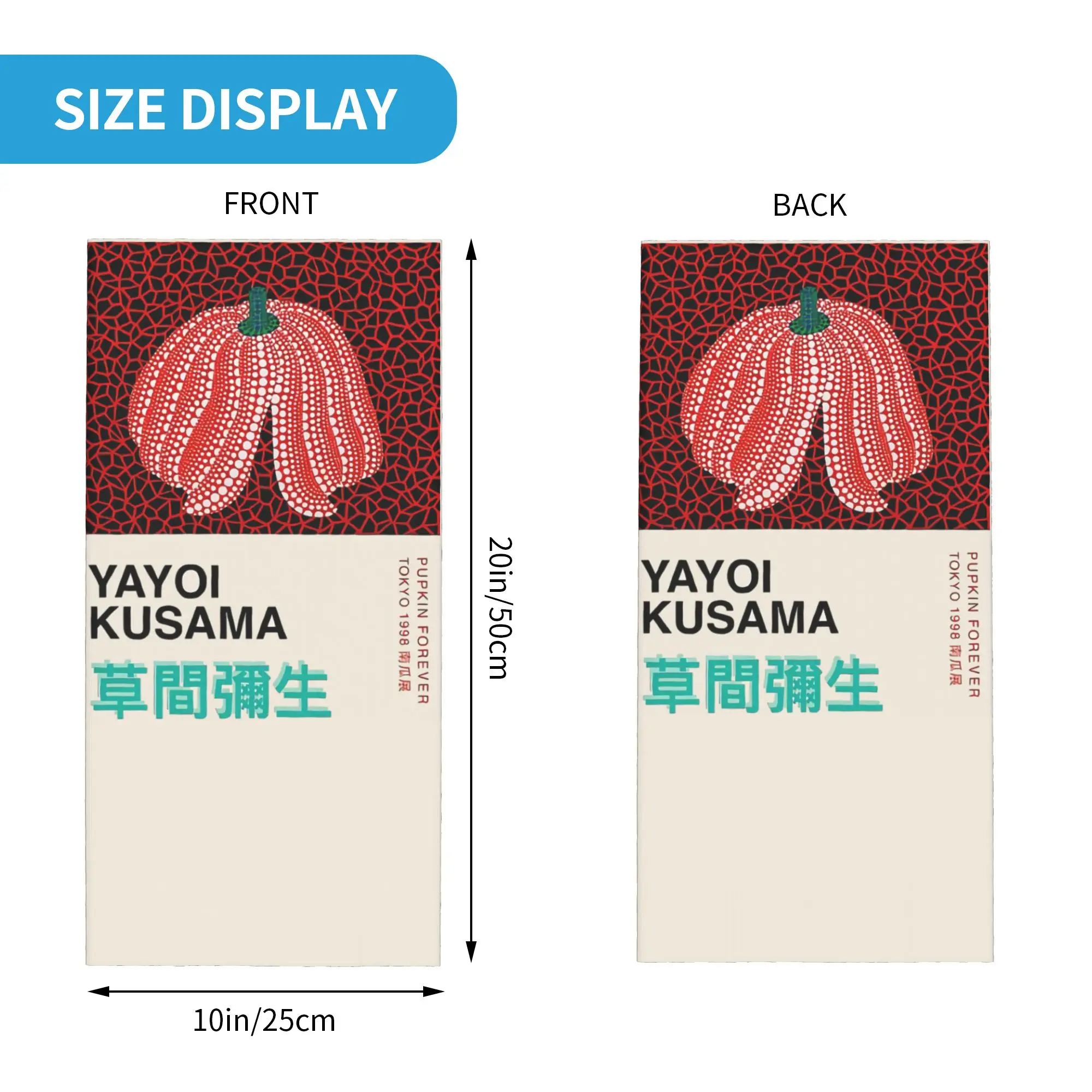 Yayoi Kusama Pumpkin Abstract Art Neck Gaiter Women Men UV Face Shield Winter  Bandana Scarf for Cycling