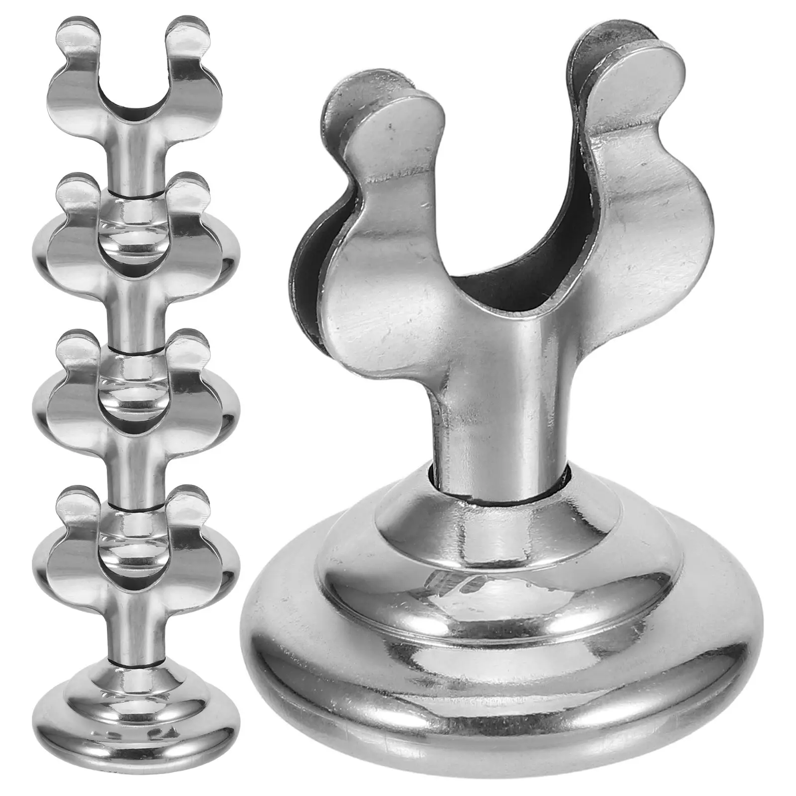5pcs Stainless Steel Menu Stand Portable Table Number Holder Menu Place Holder Meal Holder for Restaurant