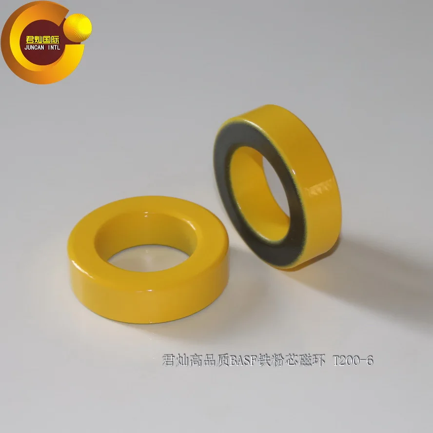 

T200-6 High-frequency RF Nanoscale BASF Iron Powder Core Yellow Gray Ring