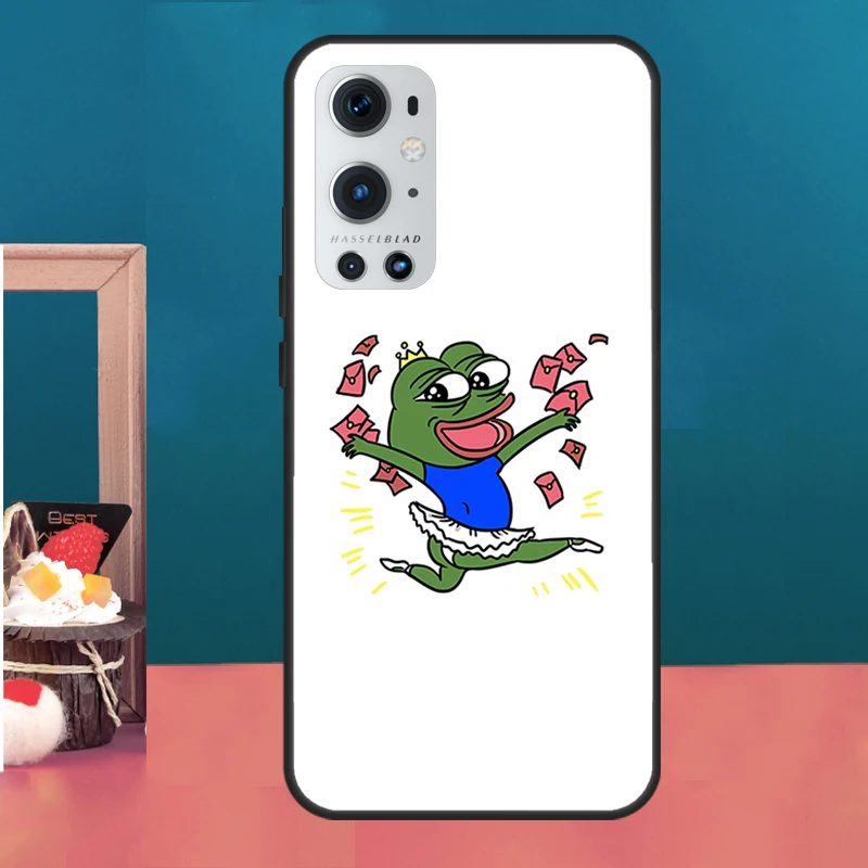 Funny Sad Frog Silicone Phone Case For Oneplus 10R 9 R 9RT One Plus 10 9 Pro 9RT Nord 2 T Ace Soft Cover Coque