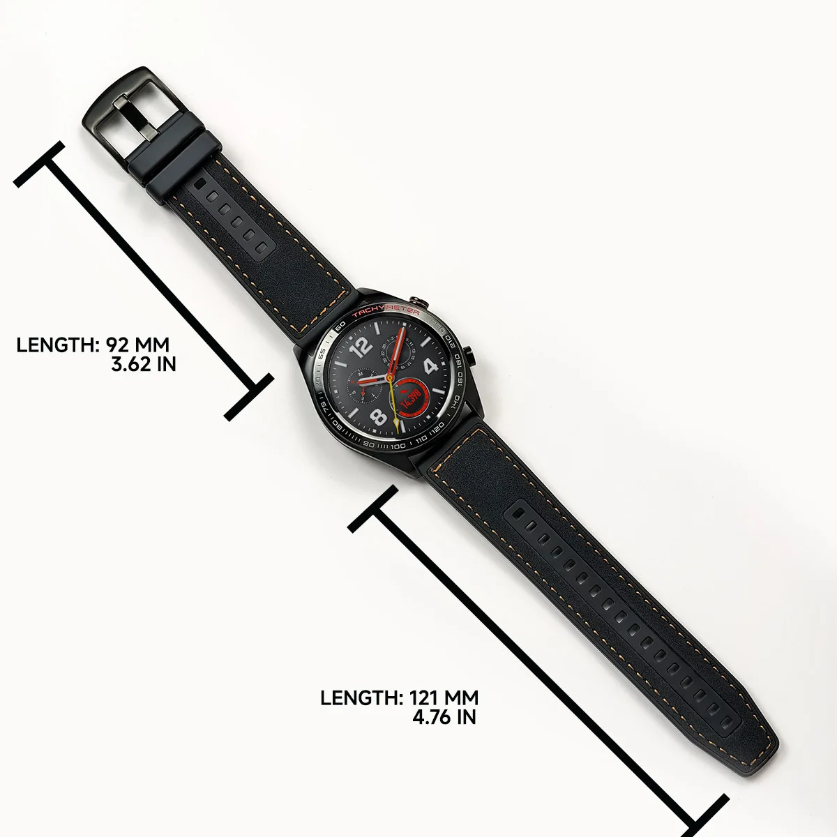 22mm Leather Silicone Strap For HUAWEI WATCH 4 Pro GT 2 3 SE GT4 46MM / Runner / Ultimate Replacement Band Watchband Bracelet