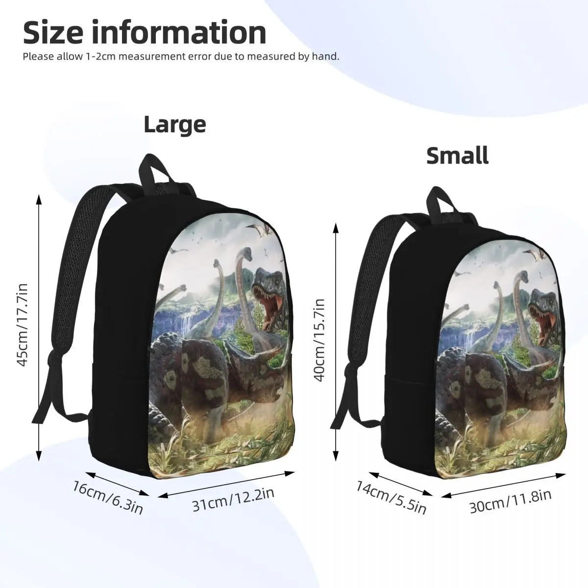 Dinosaur Battle Lover mochila para hombres y mujeres, Cool High School Business Daypack, Dinos Triceratops Laptop Computer Shoulder Bag