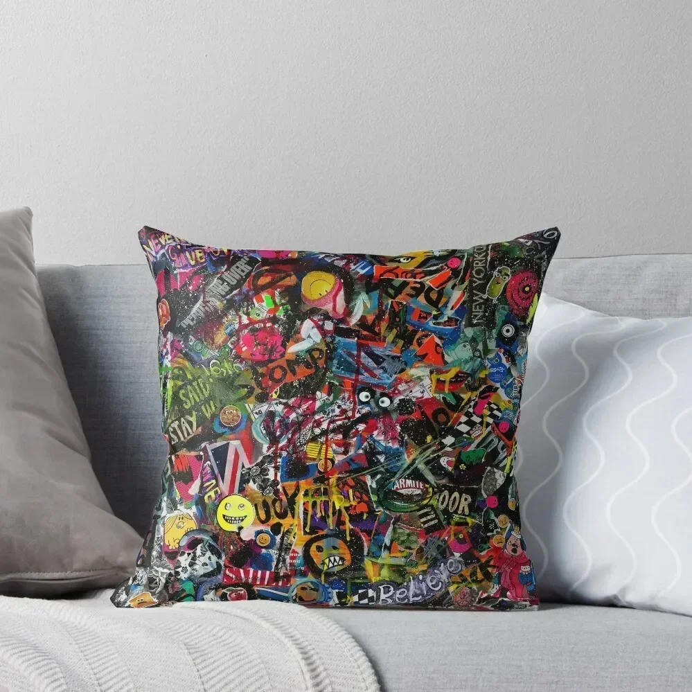 

Graffiti Throw Pillow Sofa Pillow Cover Christmas Pillowcase Sofa Decorative Covers Cushion Cover For Sofa pillow