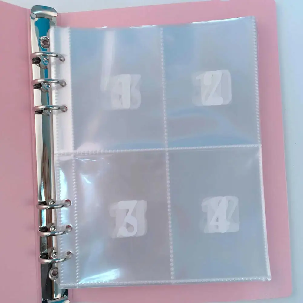 Money Saving Challenge Binder Refill 100 Pocket A5 Money Saving Envelopes Durable New Year Cash Savings Challenge for Couples