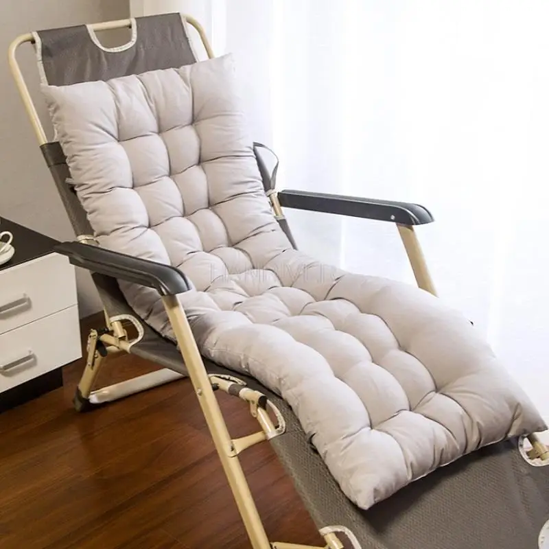 Long Cushion Reclining Chairs Cushion Outdoor Garden Sun Lounger Cushions Thick Bench Seat Cushion for Backrest Chair Seat Pad