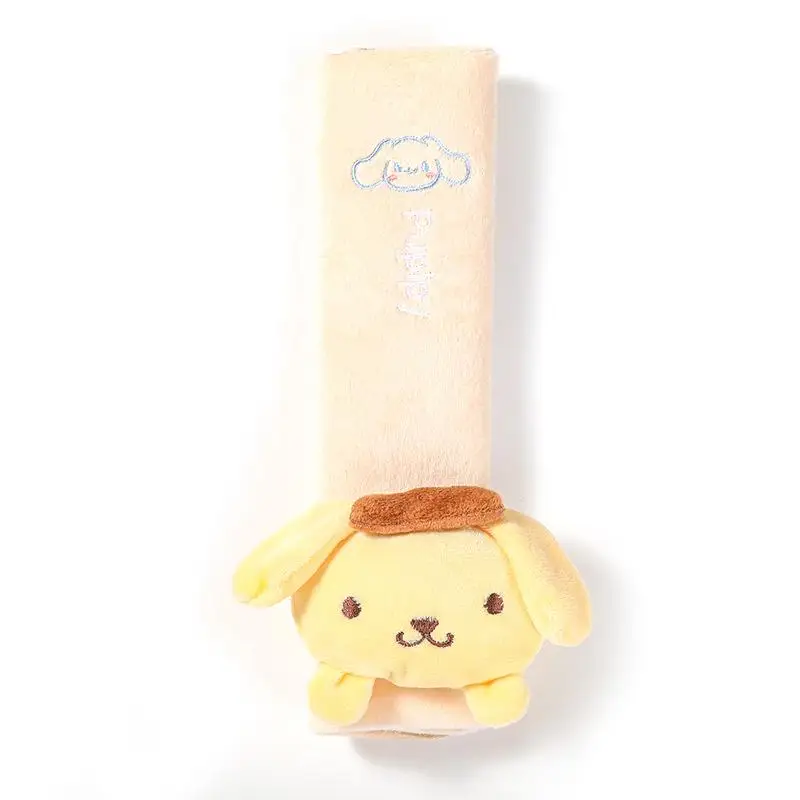 1pc kuromi melody cinnamoroll dos desenhos animados bonito cinto de segurança do carro, anti desgaste e anti estrangulamento protetor de pescoço, acessórios de viagem