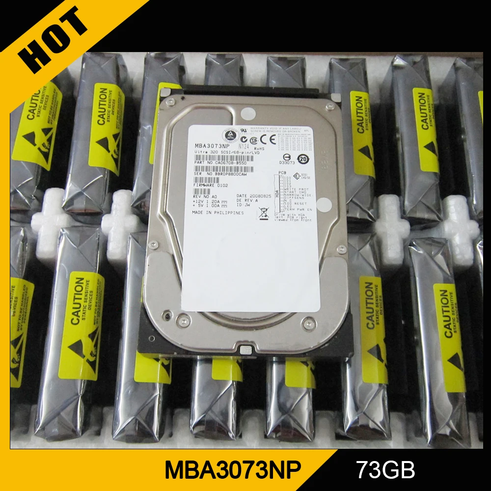 MBA3073NP For Fujitsu 73GB 68PIN 15K U320 3.5' SCSI Hard Disk Industrial Medical Equipment HDD