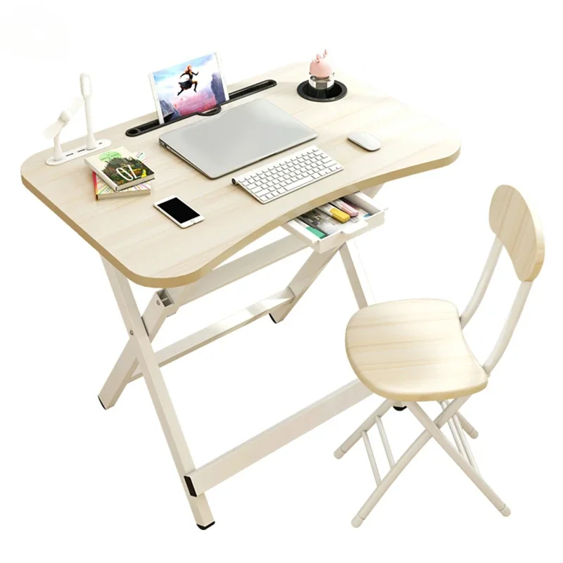 Children Tables Simple Household Folding Student Desk and Chair Combination Children's Study Desk Writing Tables and Chair Set