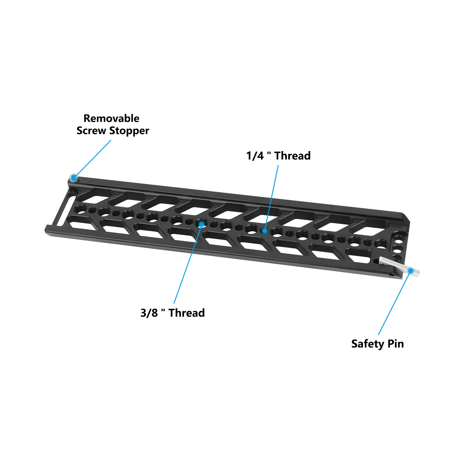 CAMVATE Camera Plate Quick Release Baseplate 10inch Bottom Dovetail Plate For Mounting on Tripod For Balancing Camera Setup