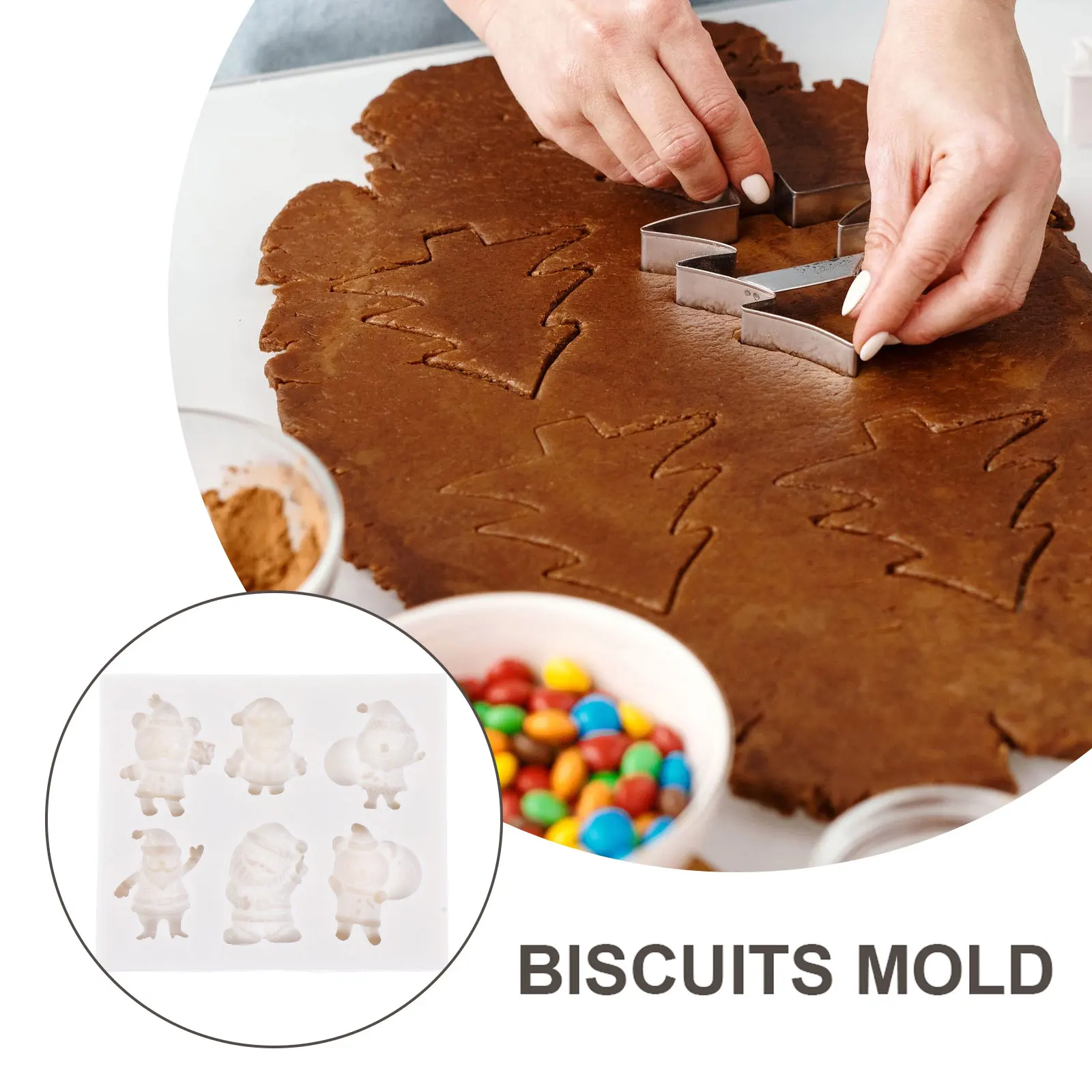 

Christmas Baking Mold Silicone Fondant Molds Pastry Cake Decorations Chocolate Liner Home Professional Use Durability