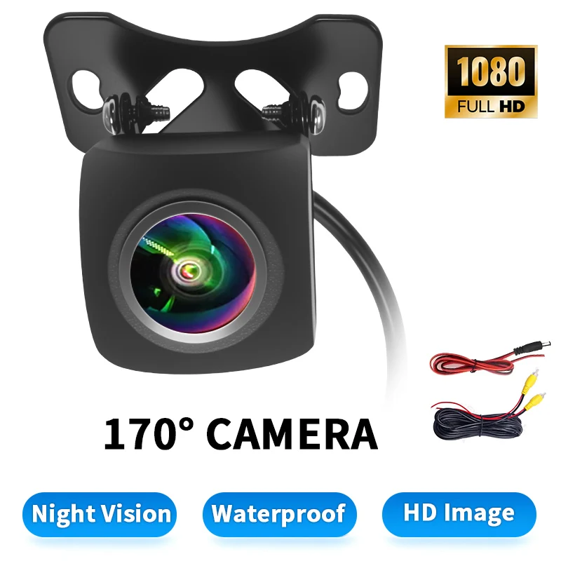 1080P Car Rear View Camera 170° Wide Angle Universal Anti-Interference Night Vision Waterproof Auto Parking Backup Camera New