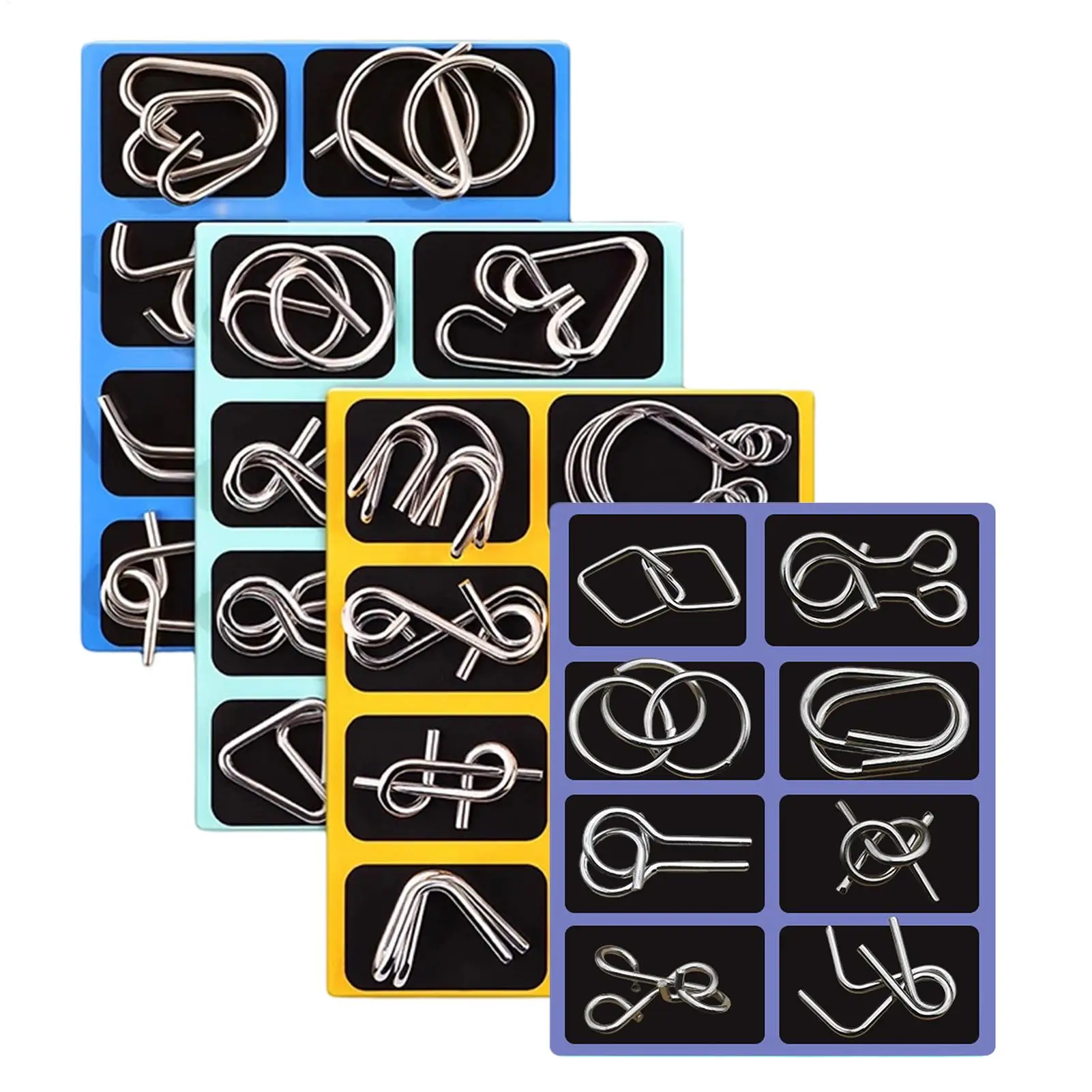 Metall Chinesischen Ring Puzzle Gehirn Teaser Logik Spiel Für Erwachsene Kinder Anspruchsvolle Geist Training Tragbare Reise Spielzeug