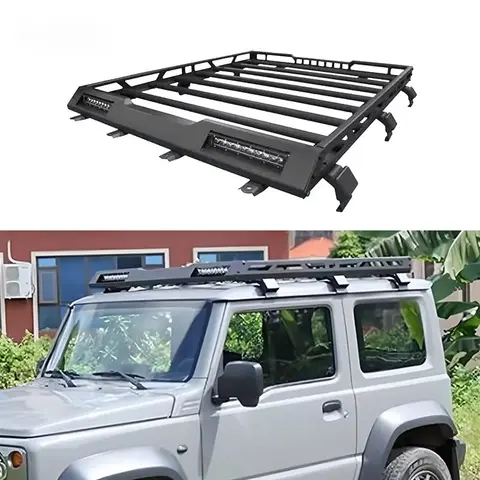 4X4 OffRoad Roof Rack with LEDs for JB74 3D 2019-2025 Exterior Accessories