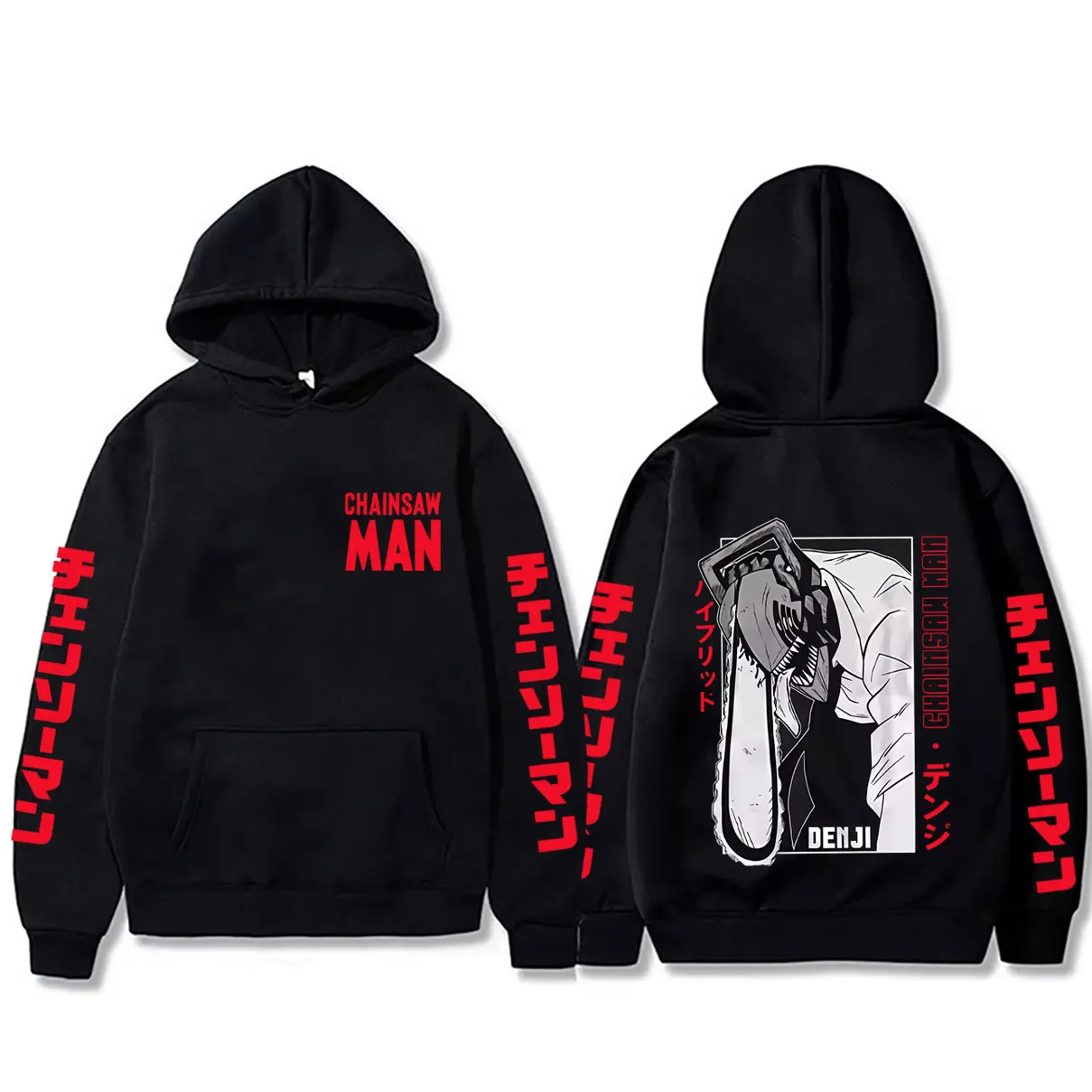 

Anime Chainsaw Man Denji Pochita Graphic Hoodie Men Women Clothing Manga Casual Oversized Hooded Sweatshirt Male Vintage Hoodies