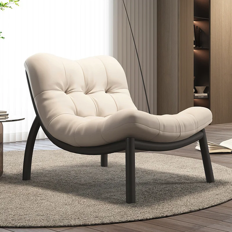 

Sofa chair single light luxury Italian simple designer balcony leisure chair living room creative lazy sofa chair