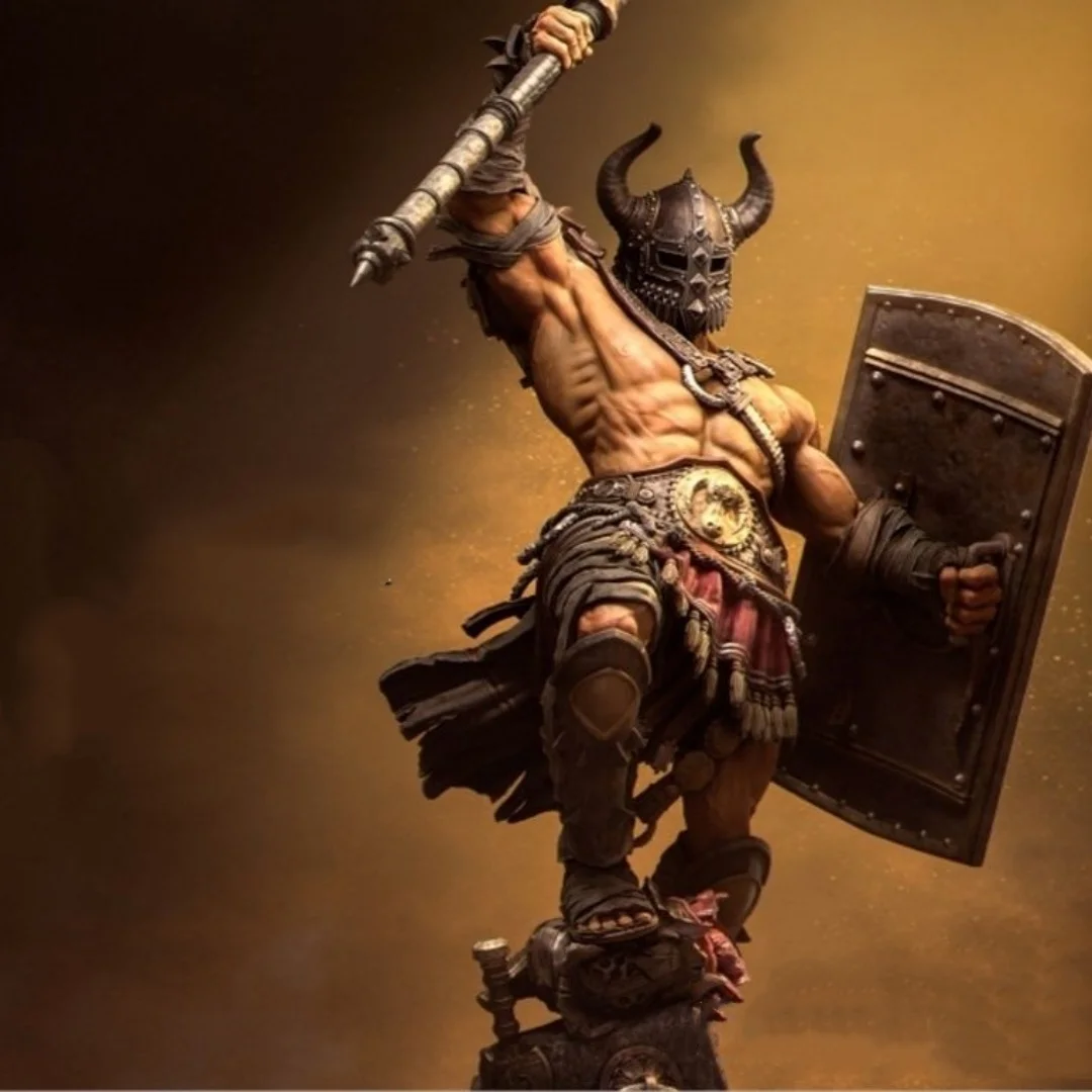 

Масштабная фигурка из смолы 1/24, набор для сборки модели, римский брут, гладиатор с тяжелым мечом, несобранная, неокрашенная, 3D-печать, игрушка 1445