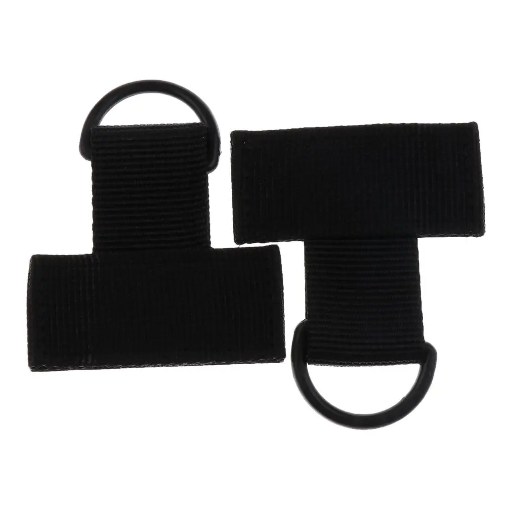 Nylon Webbing Buckle Strap Hook and Loop D Ring MOLLE Key Ring for Backpack Camping Mountaineering Setup