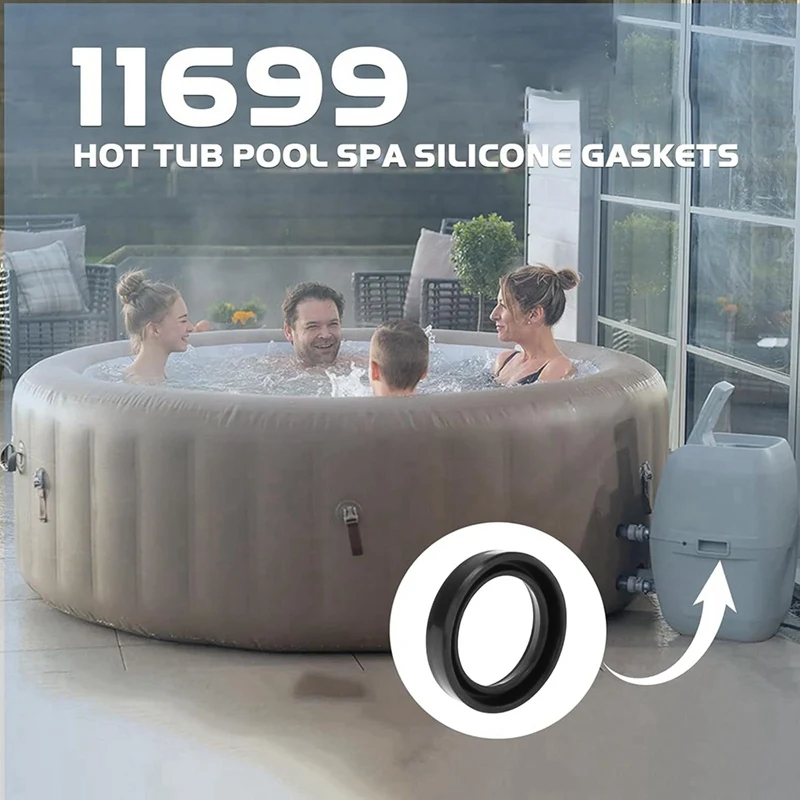 4 Stücke 11699 Poolpumpe Ersatzteile Für Intex Pure Spa Whirlpool Teile O-Ring Gummischeibe
