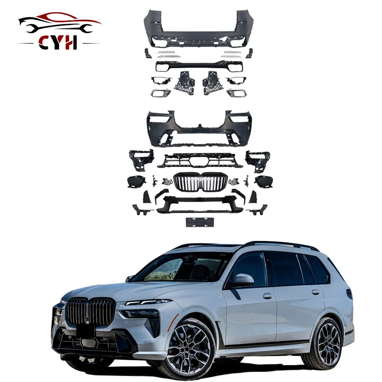 G07 Upgrade MT Style Body Kits Wholesale for bmws X7 G07 Front & Rear Bumper Rear Diffuser