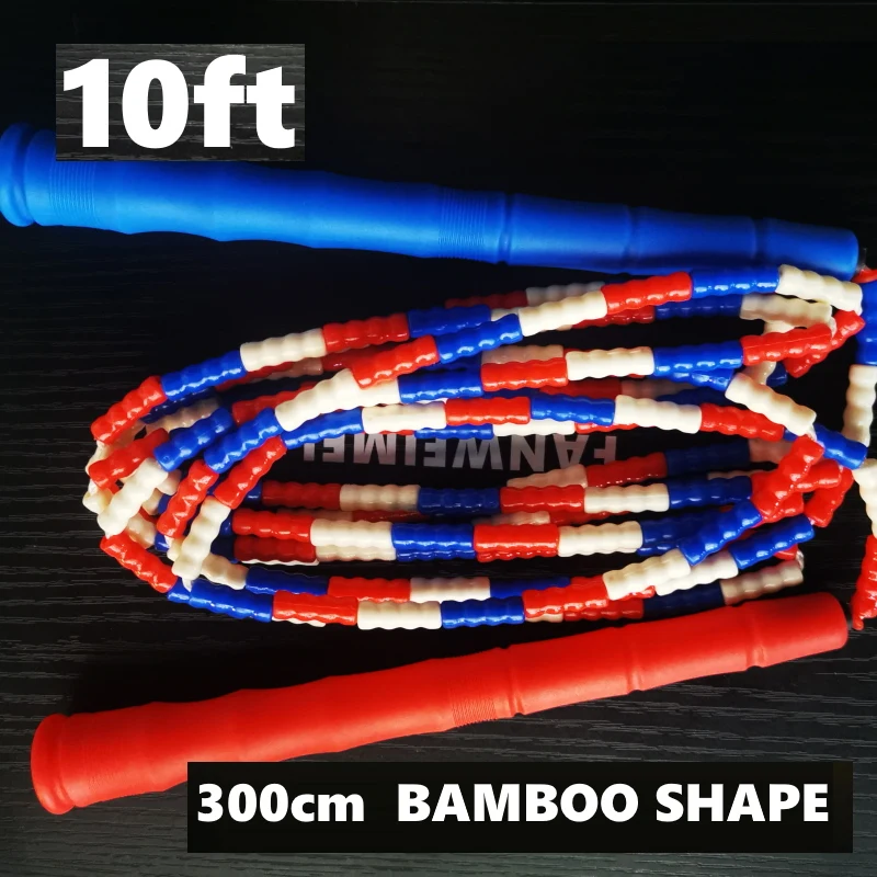 NEVERTOOLATE RUSSIA UKRAINE 3 meter length between handles beaded skipping rope soft PVC beads adult skill tricks tall people