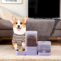 Automatic Cat Feeder Cat Food Feeder Water Dispenser Large Capacity Storage Container With Stainless Steel Bowl Waterer Feeding