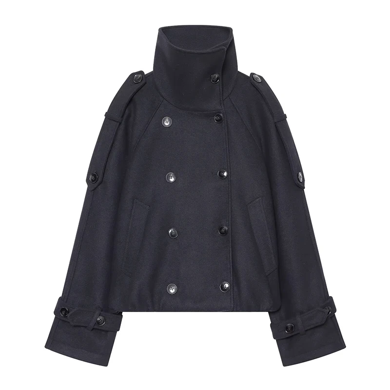 Autumn Women's Jackets & Coats 2026 New Chic Loose Turtleneck Warm Jackets Women's Street Chic Fall Casual Unique Coats Blouse